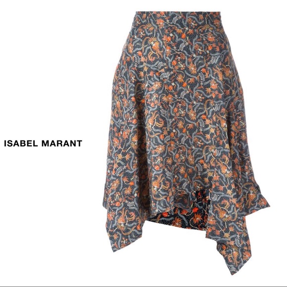 Isabel Marant Dresses & Skirts - Isabel Marant Asymmetric Floral Skirt